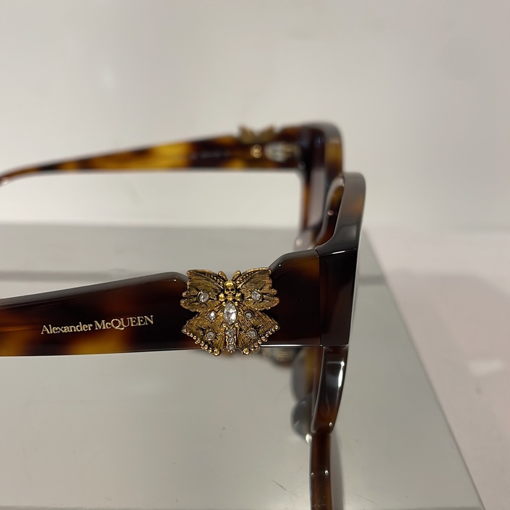 ALEXANDER MCQUEEN BUTTERFLY AM0370S-002 WOMEN'S SUNGLASSES - Picture 10 of 12